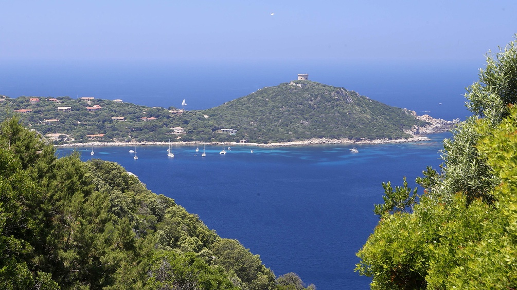 Bucht der Insel Korsika