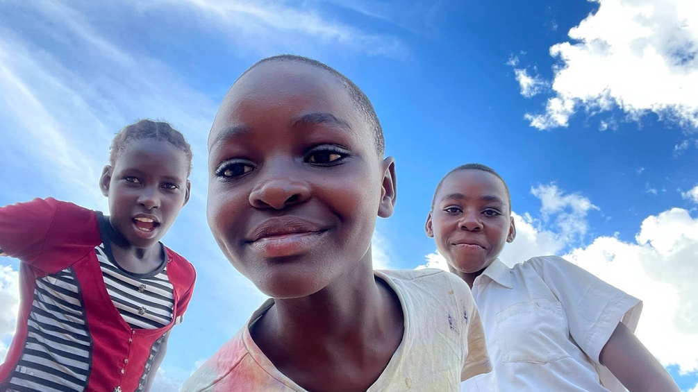 Drei afrikanische Kinder