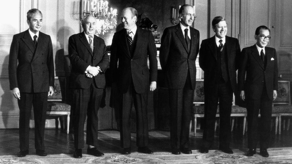 G7-Gruppe 1975 in Rambouillet