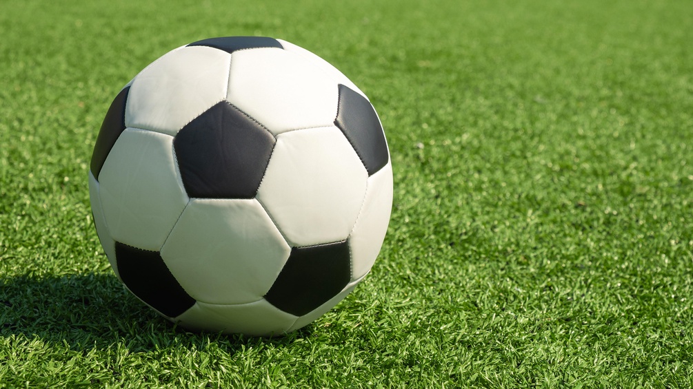 Fussball auf dem Rasen