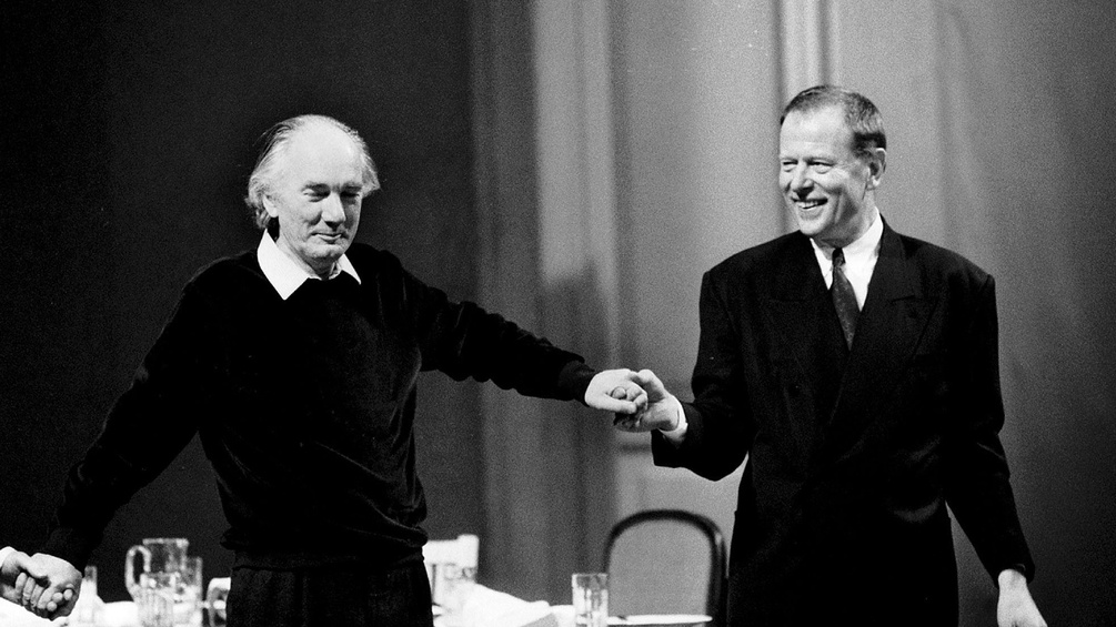 PICTUREDESK.COM/BRANDSTAETTER IMAGES/VOTAVA Thomas Bernhard und Claus Peymann, 1988