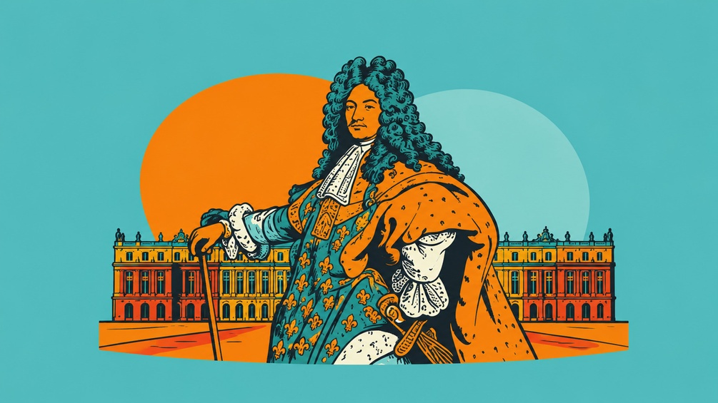 Ludwig XIV. in Versailles, Illustration