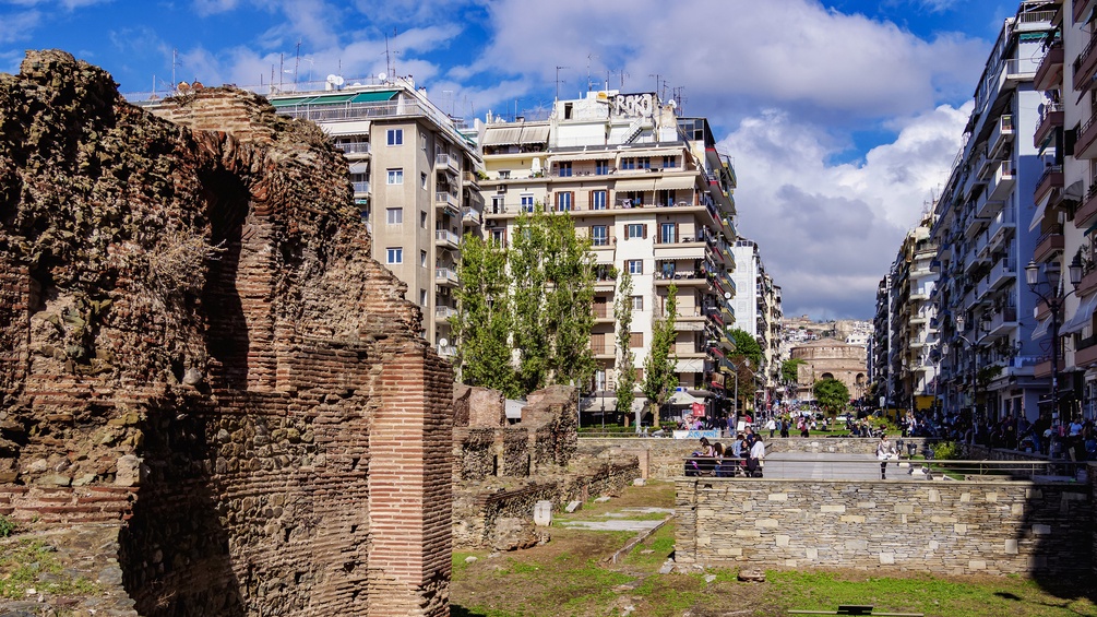 Thessaloniki - Neubau und Ruinen
