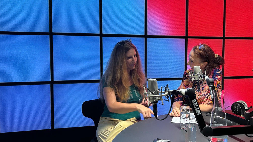 Ursula Poznanski mit Elisa Vass