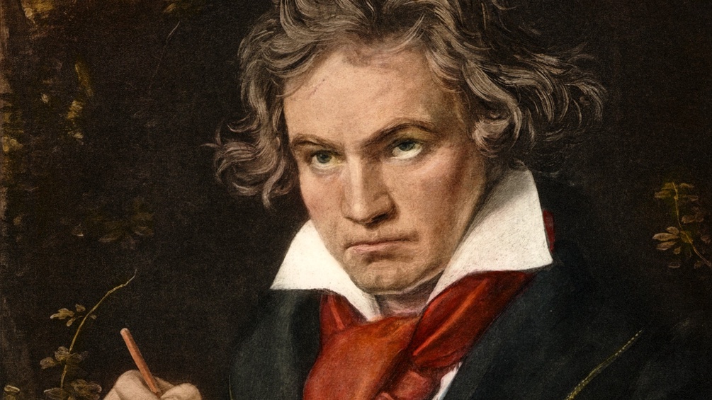 Beethoven, Gemälde (Ausschnitt)