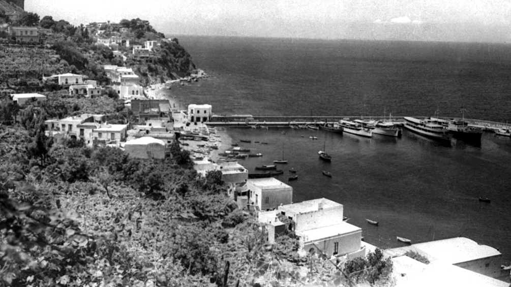 Alte Aufnahme der Insel Capri