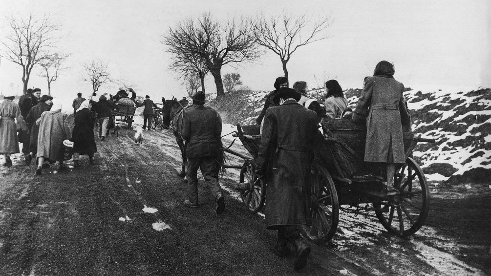 PICTUREDESK.COM/ULLSTEIN BILD Ungarische Flüchtlinge auf der Flucht nach Österreich, November 1956