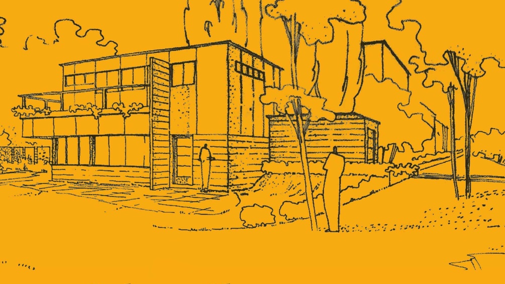 Ausschnitt des Buchcovers von "Elizabeth Scheu Close Amerikanische Architektin mit Wiener Wurzeln"