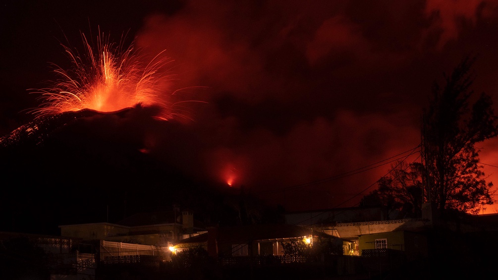 Ausbruch des Cumbre Vieja auf der Insel La Palma