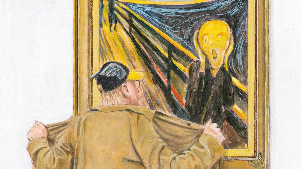 PIPER VERLAG "Kunst in Sicht" von Otto Waalkes (Ausschnitt des Covers)