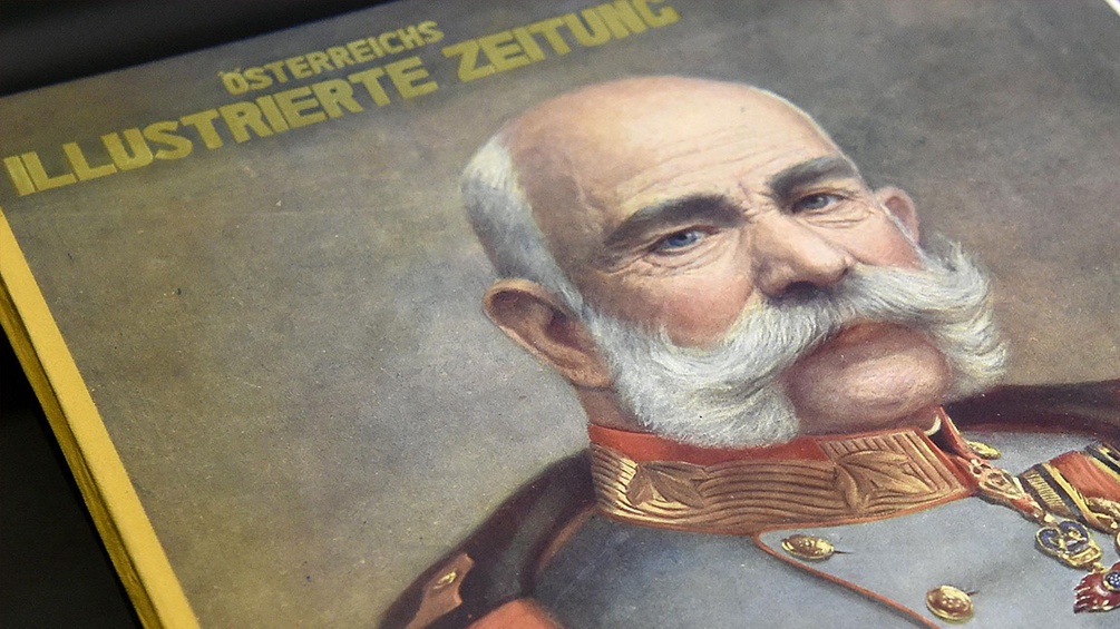 Zeitunscover "Österreichs Illustrierte Zeitung" mit Kaiser Franz Joseph am Titelblatt