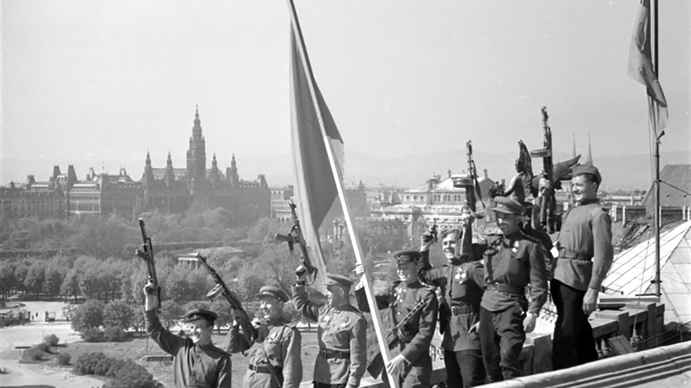 Russische Soldaten in Wien, April 1945