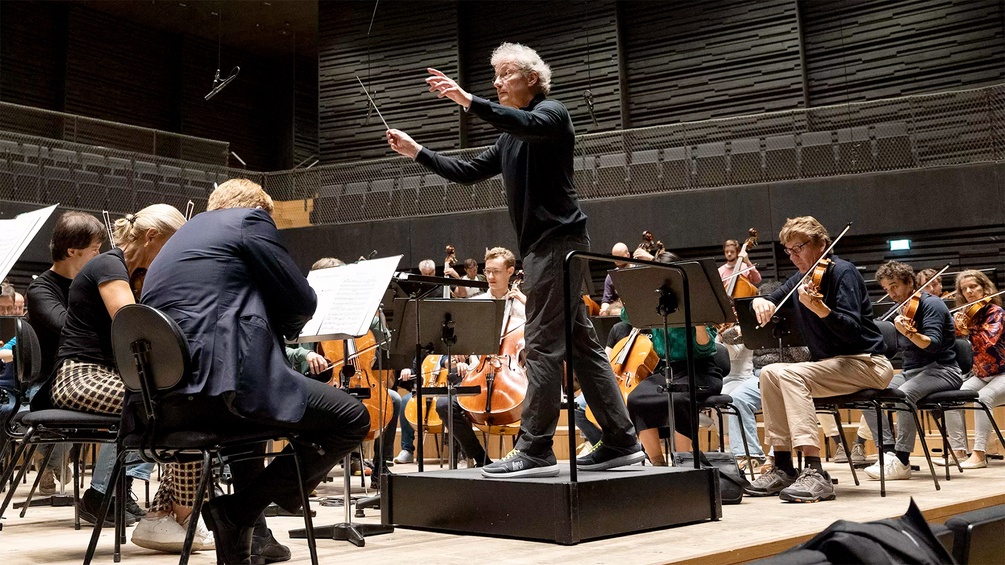 Probenfoto mit dem Symphonieorchester des Bayerischen Rundfunks, Dirigent: Franz Welser-Möst