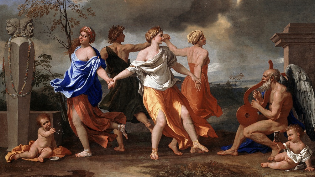 Gemälde von Nicolas Poussin, "A dance to the music of time"