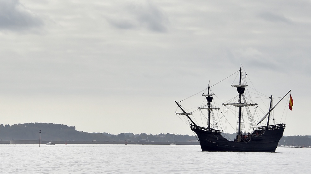 Replikat von Ferdinand Magellans Schiff