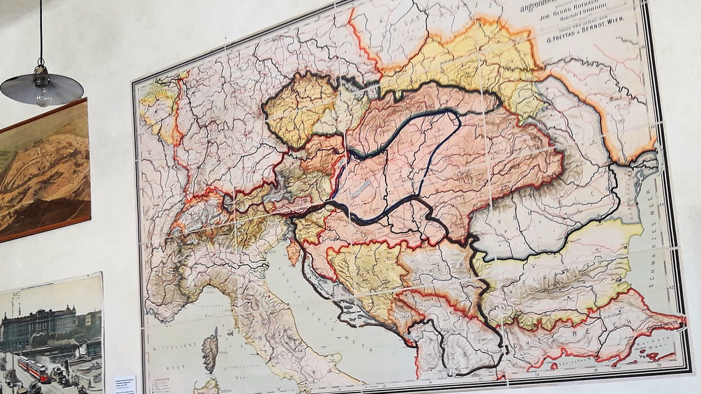 Landkarte aus der Zeit der Habsburger Monarchie