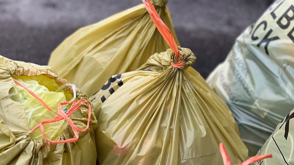 Gelbe Säcke: Plastikmüll