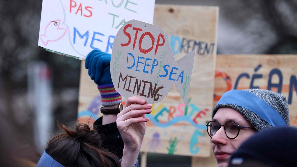 Protest gegen Tiefseebergbau