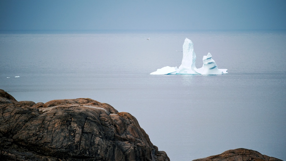 Ein Eisberg in Grönland.