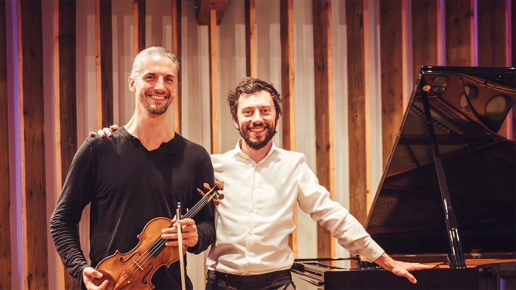 Violinist Johannes Fleischmann und Pianist Philipp Scheucher