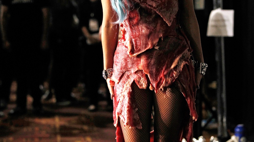 Lady Gaga im berühmten "Fleisch-Kleid"