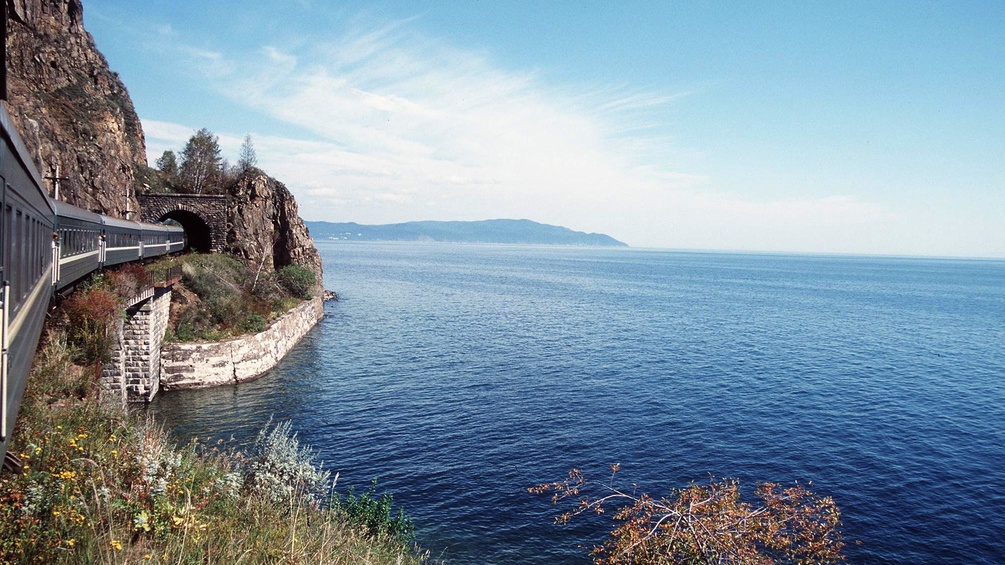 Der Baikalsee in Sibirien.