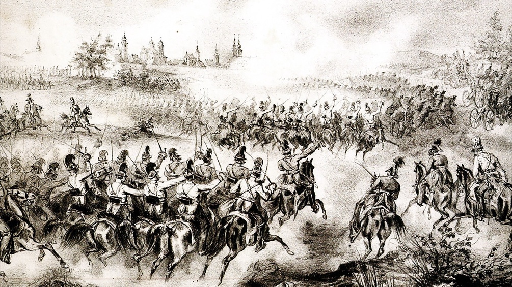 Schlacht von Temesvár, Lithografie (Ausschnitt)