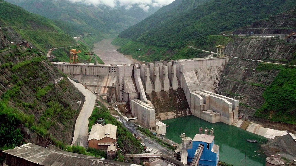 Der Dachaoshan-Staudamm in China
