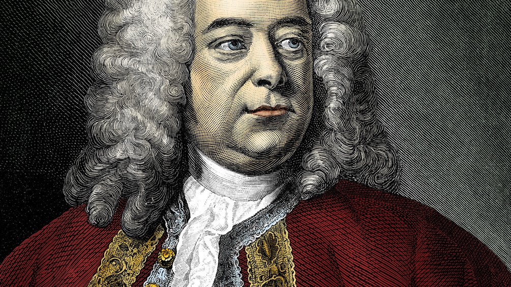 Georg Friedrich Händel, Kupferstich (Ausschnitt)