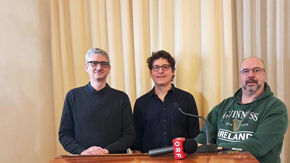 Nicolas Mahler, Lukas Meschik und Johann Groiss