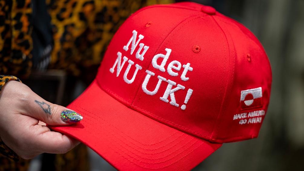 Kappe mit der Aufschrift: Make America Go Away!