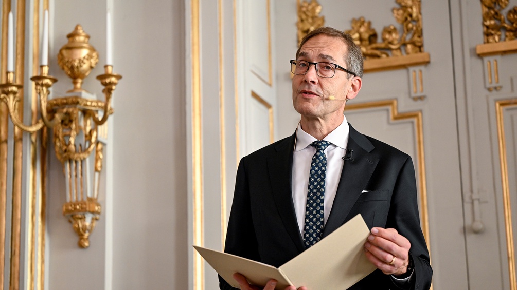 AP/HENRIK MONTGOMERY Mats Malm, ständiger Sekretär und Sprecher der Schwedischen Akademie