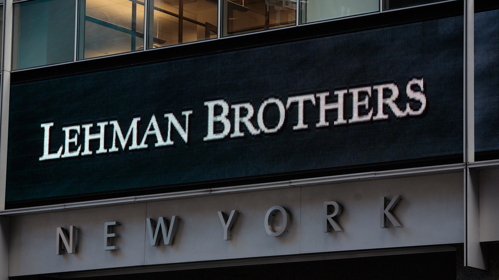 Schild der Lehman Brothers in New York
