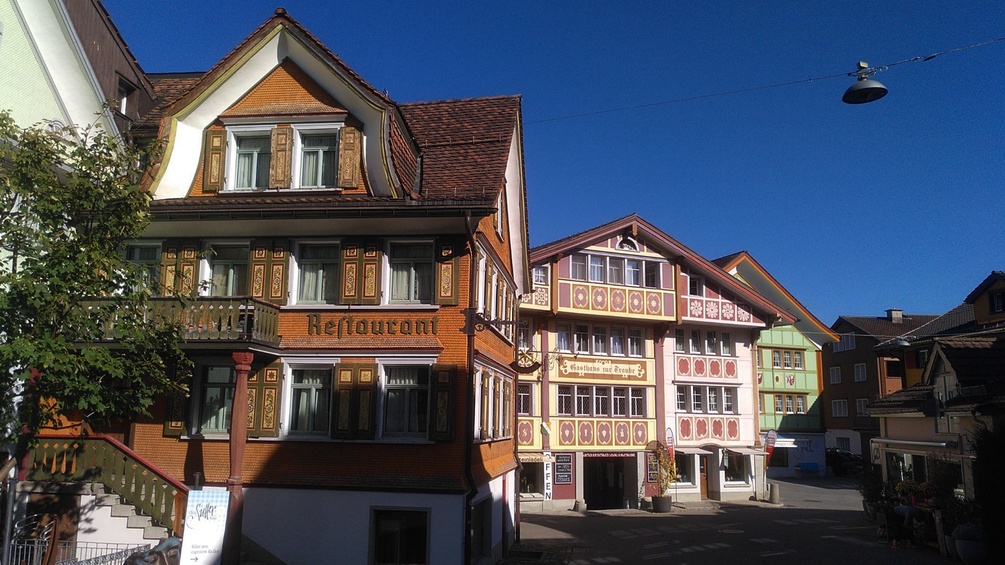 Häuser in Appenzell.