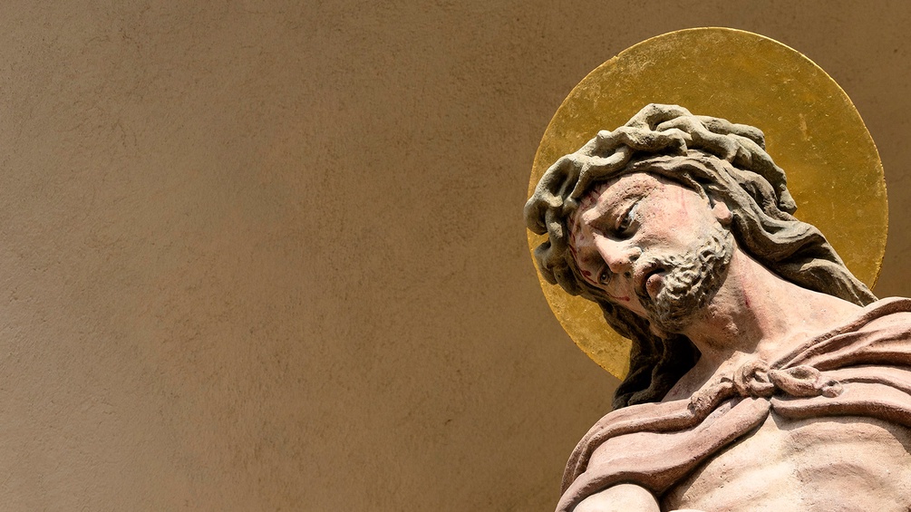 Gefesselter Christus mit Dornenkrone, Christusstatue in Eggenburg