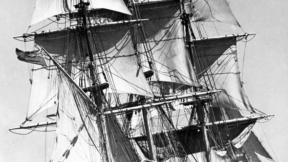 Segel des Schiffes "Joseph Conrad"