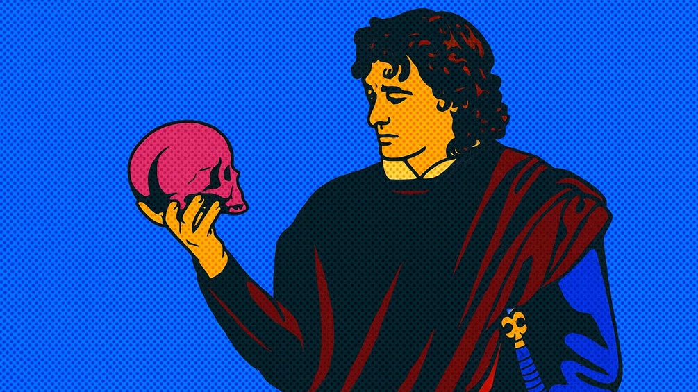 KI-generierte Illustration: "Hamlet"