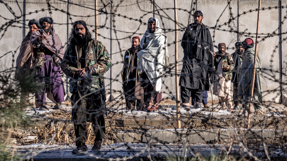 Talibankämpfer in der Nähe von Kabul