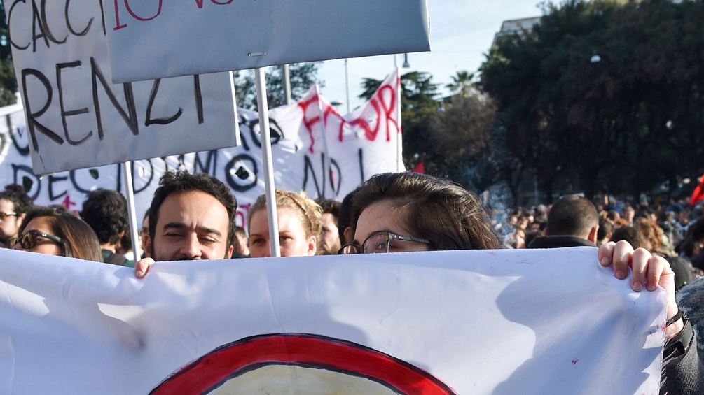 DemonstrantInnen in Italien