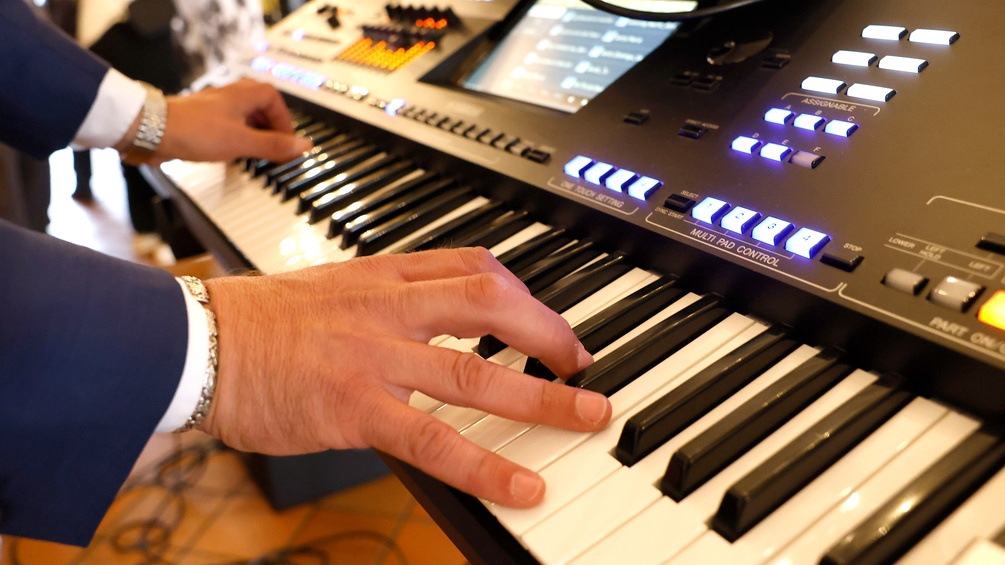 Alleinunterhalter am Keyboard