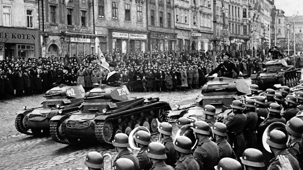 Deutsche Truppen in Iglau, Sudetenland 1938/39