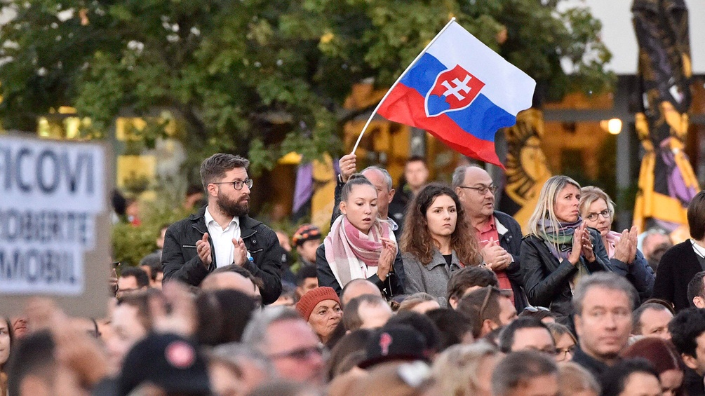 Demonstration in Bratislava