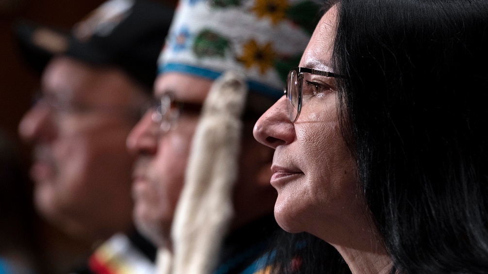 Mitglieder der nordamerikanischen indigenen Bevölkerung (Doreen Blaker)