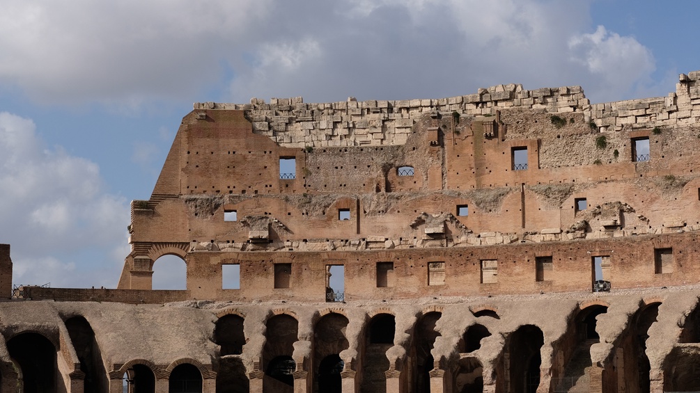 Eine Ruine in Rom.