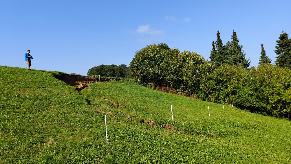 Initiale Hangrutschung Frankenfels