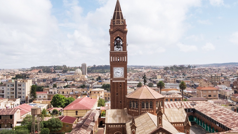  St. Mary Kirchturm in Eritrea.