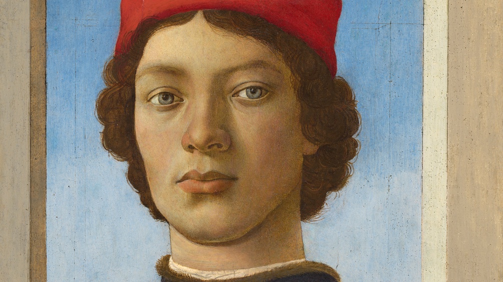 Filippino Lippi, Bildnis eines jungen Mannes, um 1480/85 (Ausschnitt)