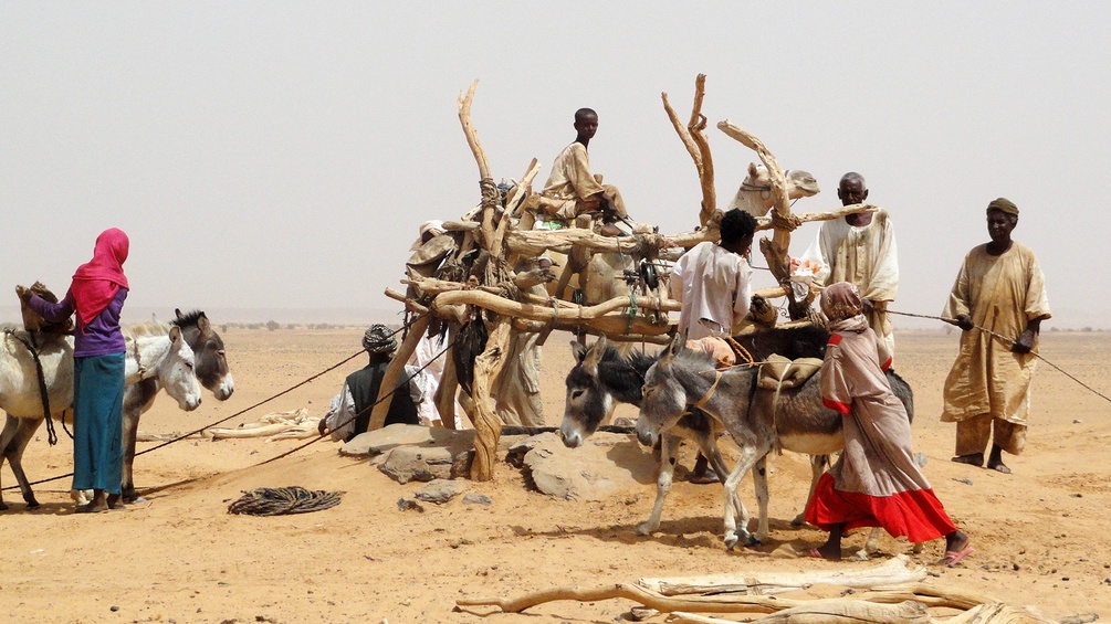 Nomaden in der nubischen Wüste