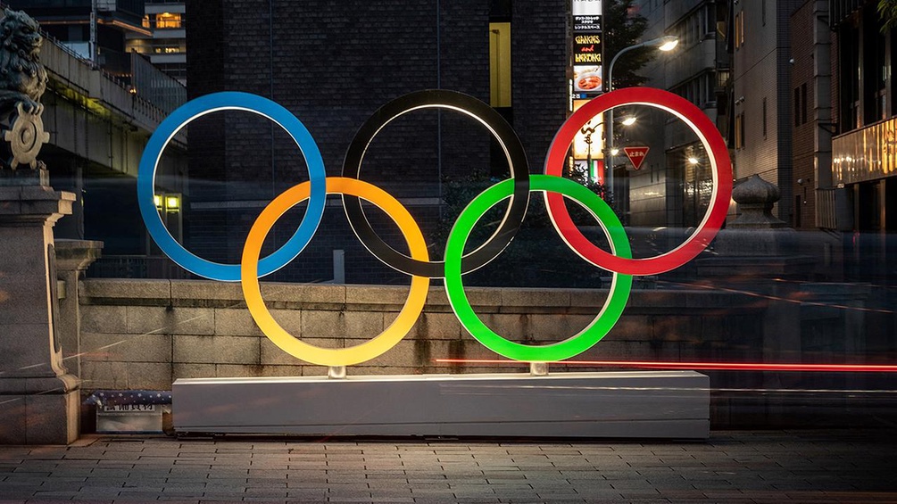 Das Logo der Olympischen Spiele.