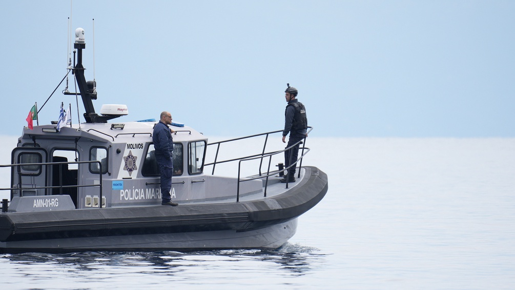 Frontex-Grenzboot in Griechenland